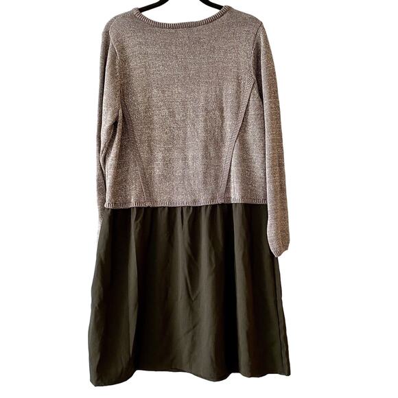 LANE BRYANT Metallic Knit Long Sleeve Lightweight Bottom Party Dress 18/20 NWT - Picture 2 of 9